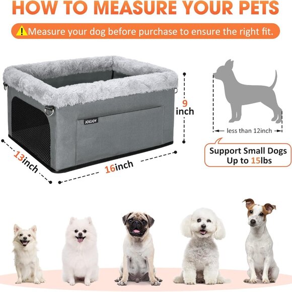 Deluxe Dog Booster Seat with Sturdy Metal Frame - Picture 5 of 8